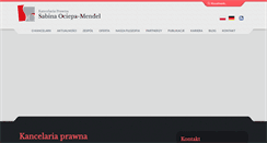 Desktop Screenshot of kancelaria-ociepa.pl