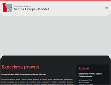 Tablet Screenshot of kancelaria-ociepa.pl